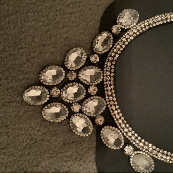 MOCHA~SPARKLING  2 PIECE DRESSY SET~ FAUX DIAMONDS~ - Picture 2 of 4